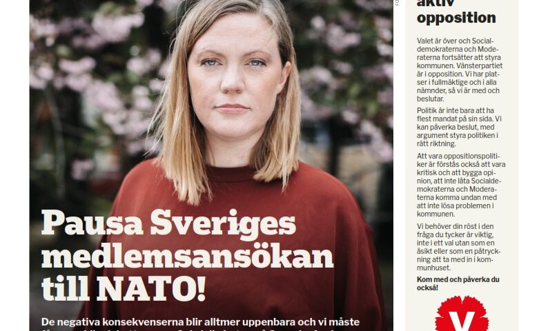 Första sida av tidningen